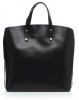 Bőr táska shopper bag Genuine Leather fekete 806576